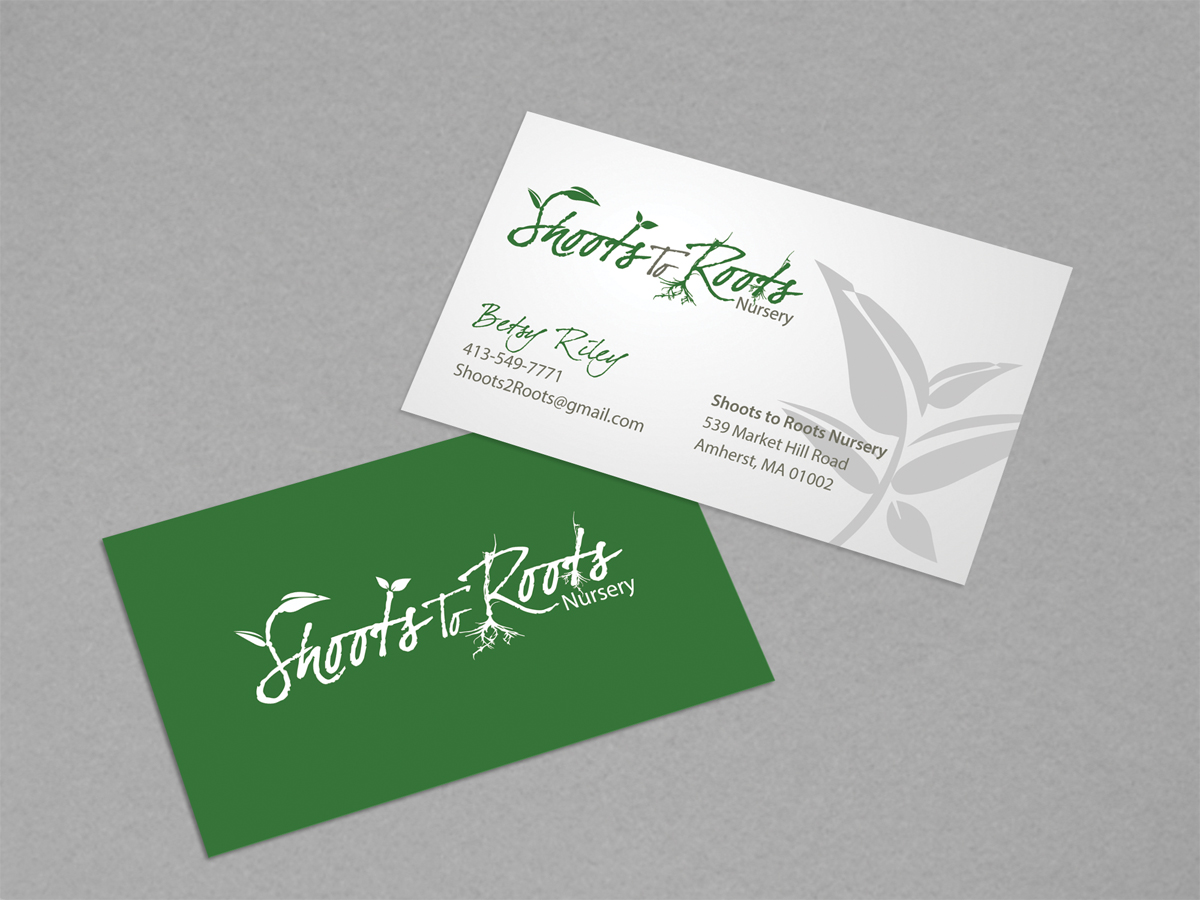 Visitenkarten-Design von diRtY.EMM für Shoots to Roots Nursery  | Design #3265152