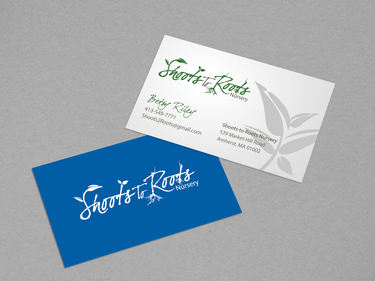 Design de Carte de Visite par diRtY.EMM pour Shoots to Roots Nursery  | Design #3265153