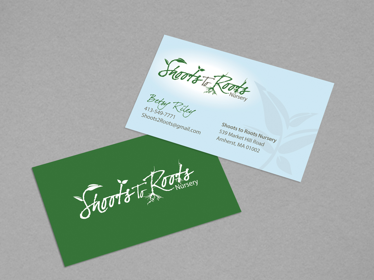 Visitenkarten-Design von diRtY.EMM für Shoots to Roots Nursery  | Design #3274569