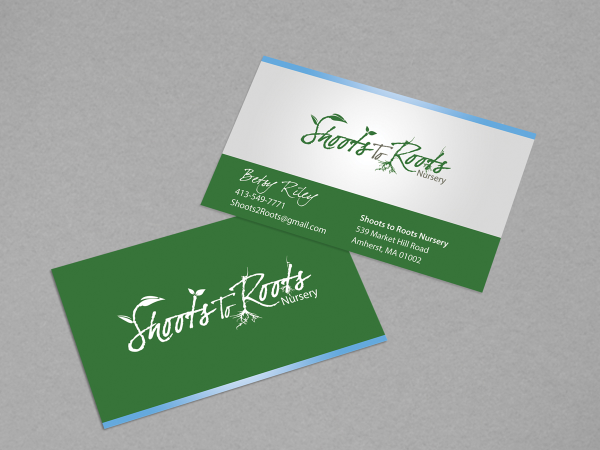 Visitenkarten-Design von diRtY.EMM für Shoots to Roots Nursery  | Design #3362902