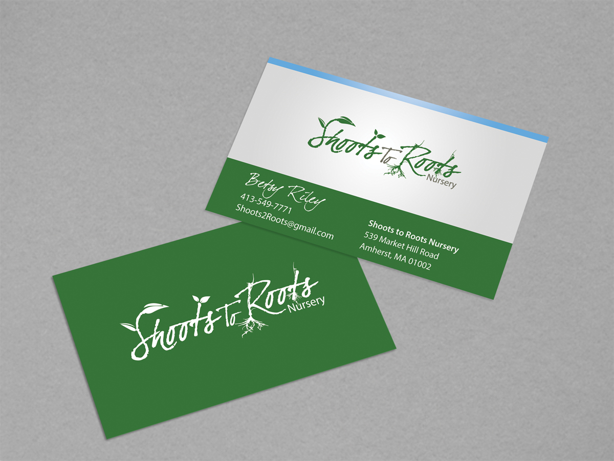 Design de Carte de Visite par diRtY.EMM pour Shoots to Roots Nursery  | Design #3362911