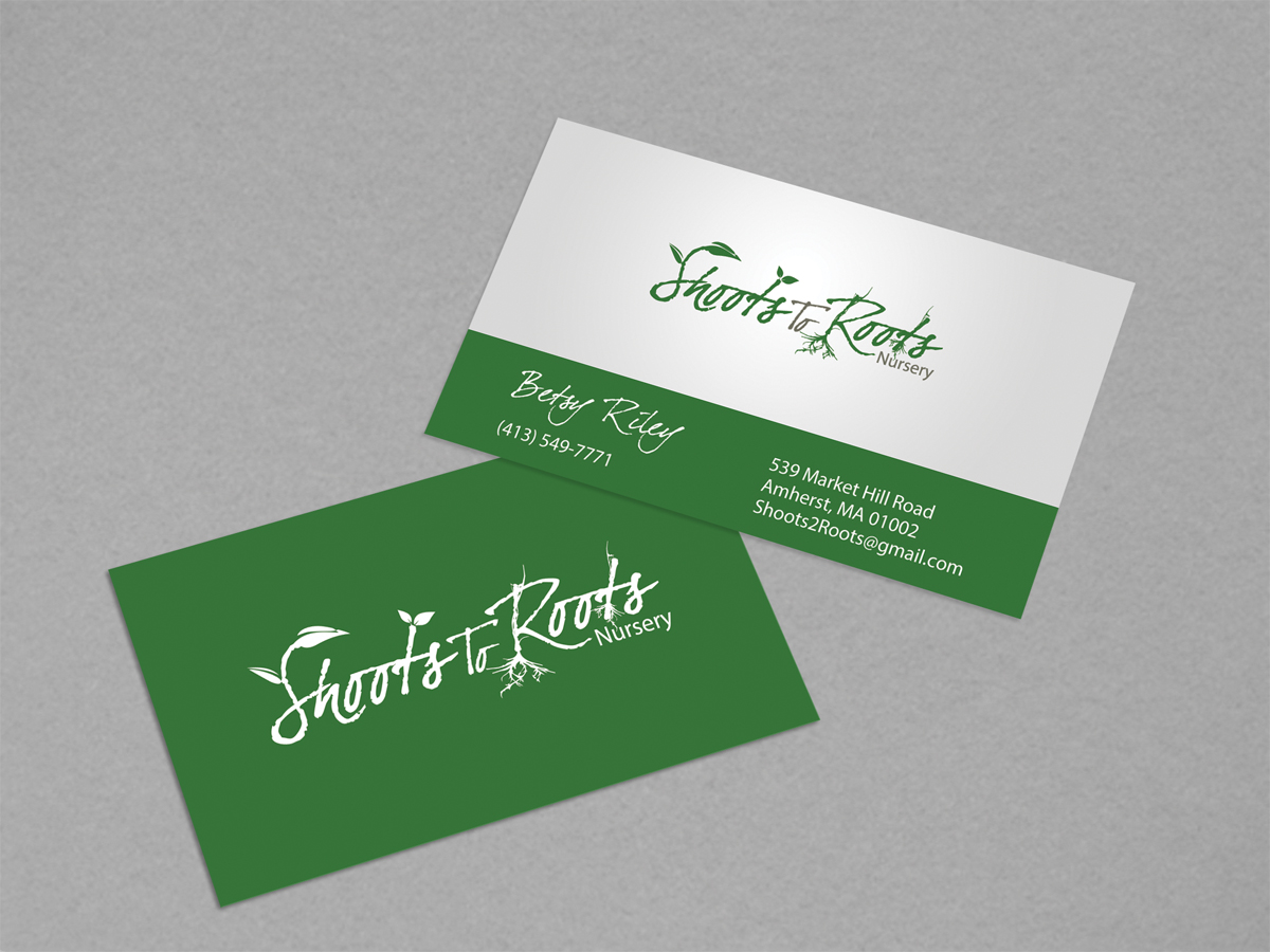 Visitenkarten-Design von diRtY.EMM für Shoots to Roots Nursery  | Design #3422443