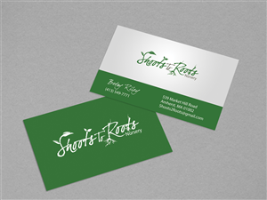 Diseño de Tarjeta de Presentación por diRtY.EMM para Shoots to Roots Nursery  | Diseño: #3422459