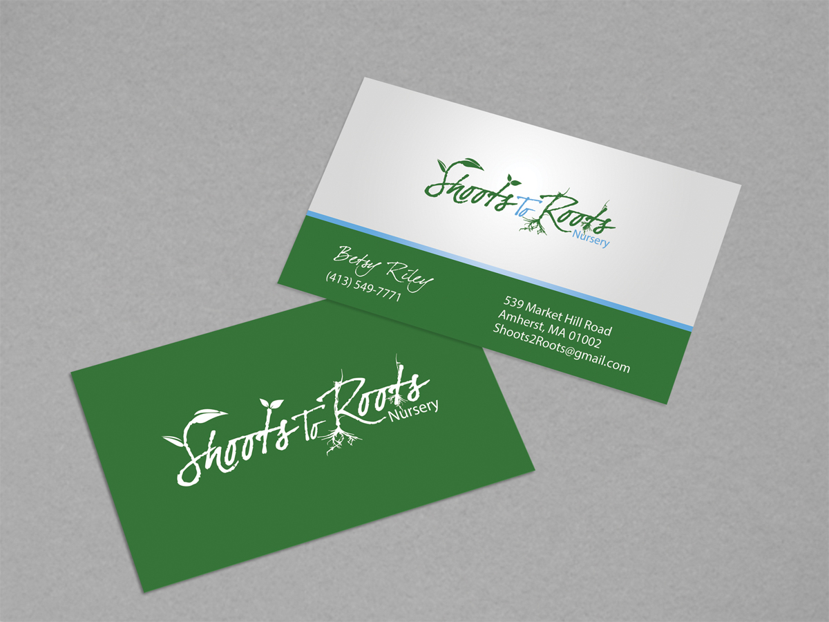 Diseño de Tarjeta de Presentación por diRtY.EMM para Shoots to Roots Nursery  | Diseño: #3506151