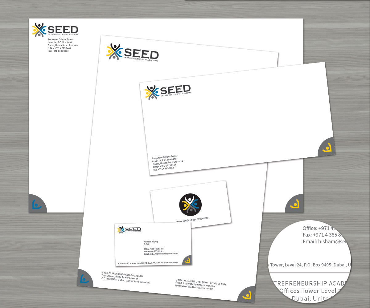 Stationery Design by Augie Design for Seed Group | Design #3230997