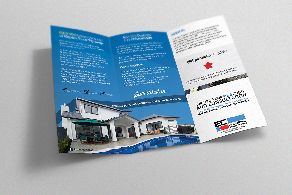 Brochure Design by MS Design for EC Flooring Contractors Limited | Design #3202954