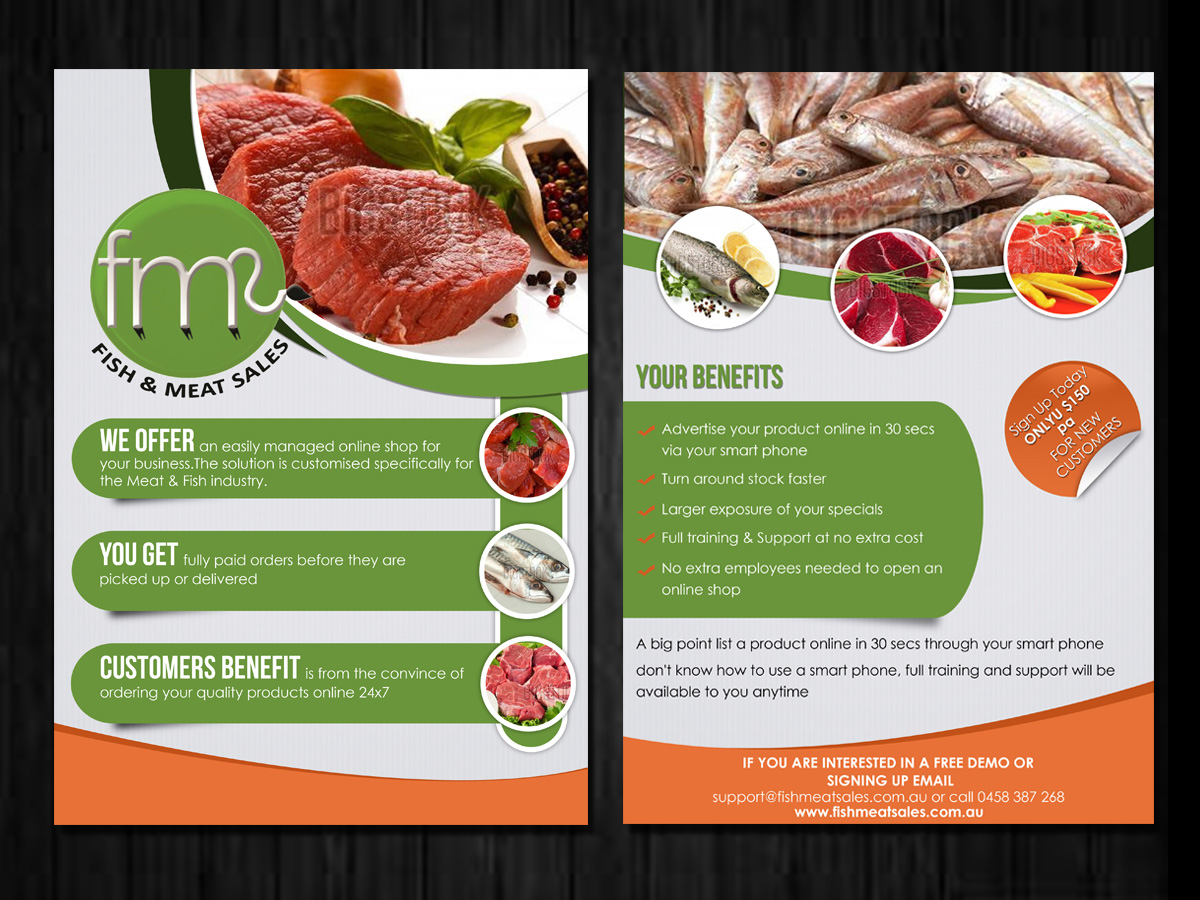 marketing flyer design for a company by esolz technologies design