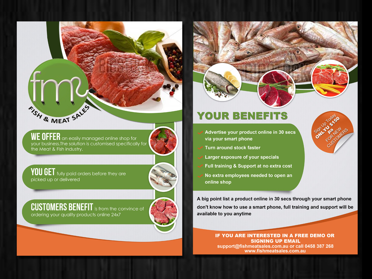 marketing flyer design for a company by esolz technologies design