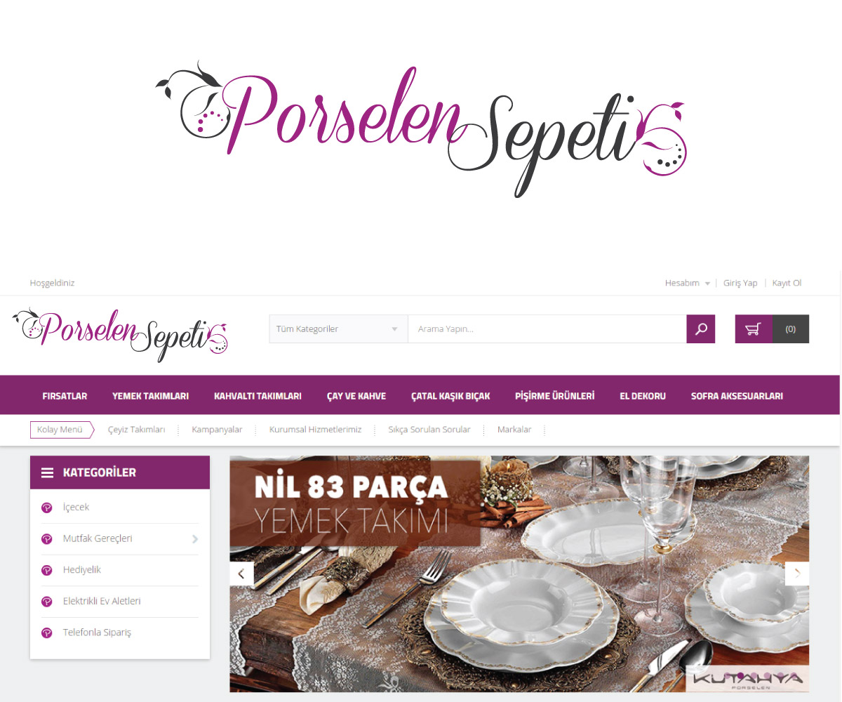 Logo Design by niko for Porselen Sepeti A.S. | Design #5862244