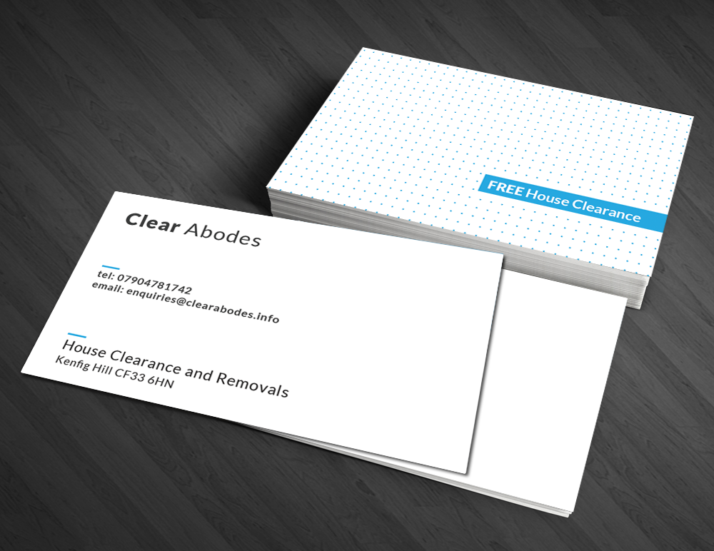 Business Card Design by  Artman for ClearAbodes | Design #3251086
