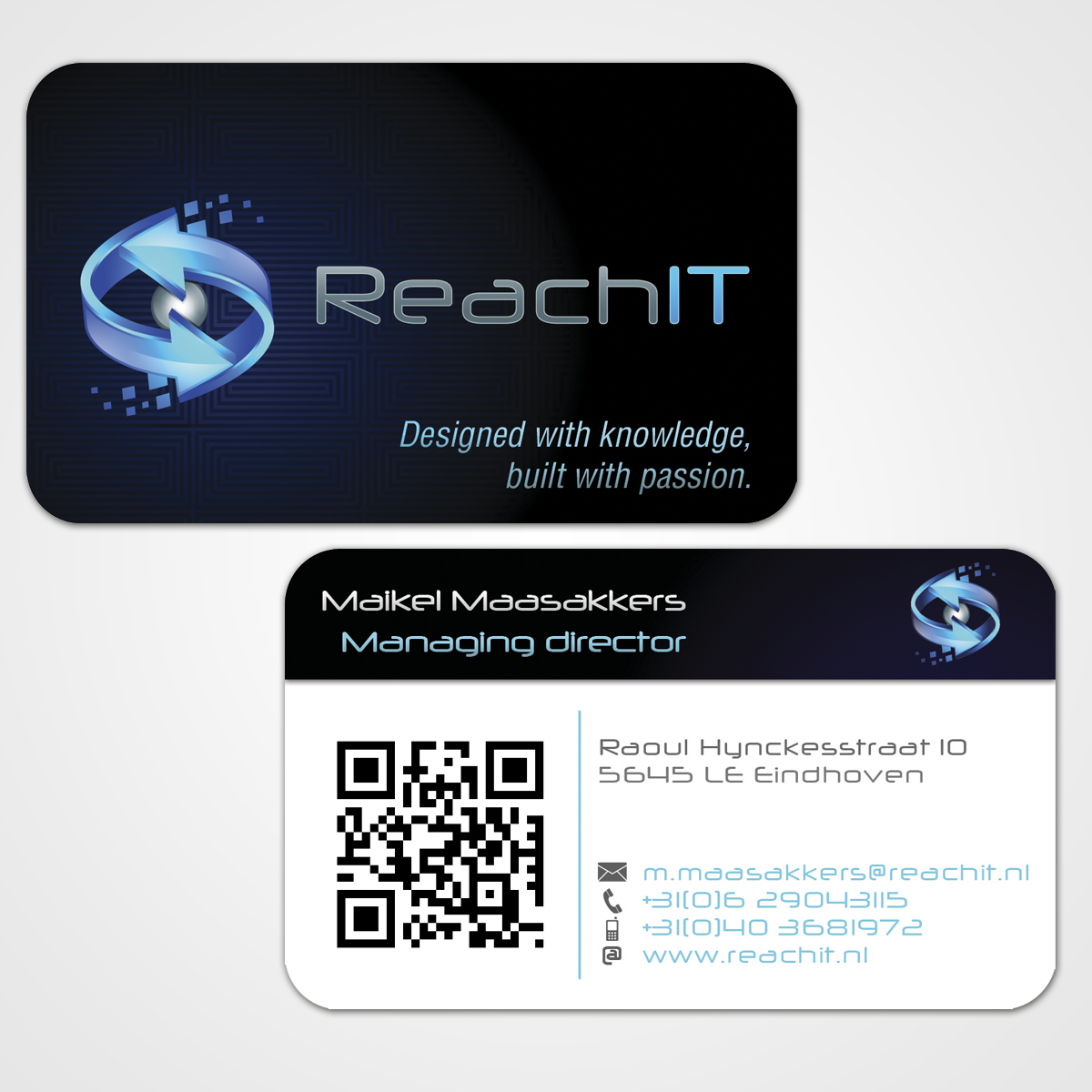 Business Card Design by Daniel Benitez for ReachIT | Design #782293