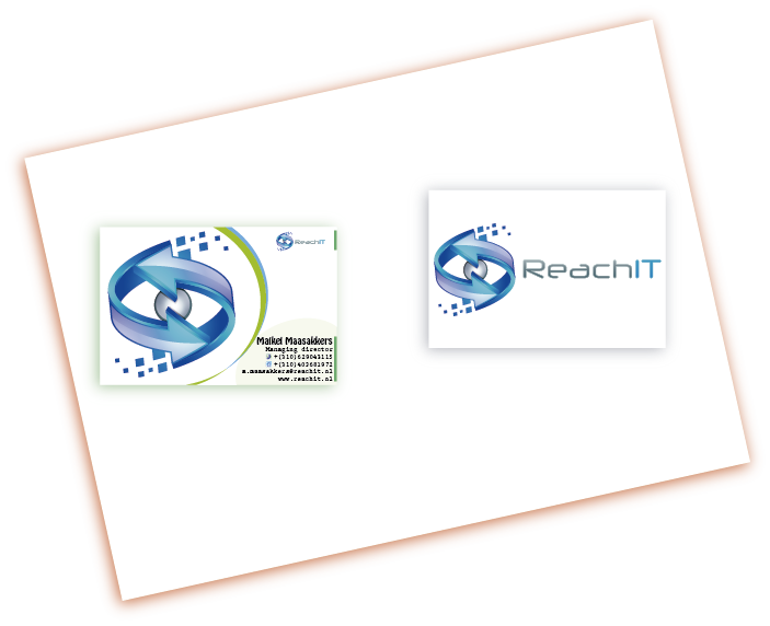 Business Card Design by JIM LESPERANCE for ReachIT | Design #805644