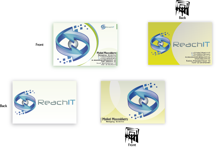 Business Card Design by JIM LESPERANCE for ReachIT | Design #810531