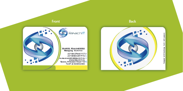 Business Card Design by JIM LESPERANCE for ReachIT | Design #810737