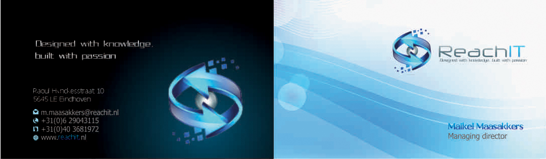 Business Card Design by roopaljain for ReachIT | Design #791046