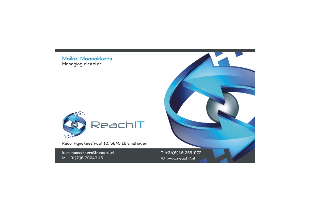 Business Card Design by lrbalaji for ReachIT | Design #781980