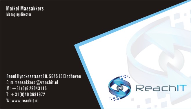 Visitenkarten-Design von lrbalaji für ReachIT | Design #837850
