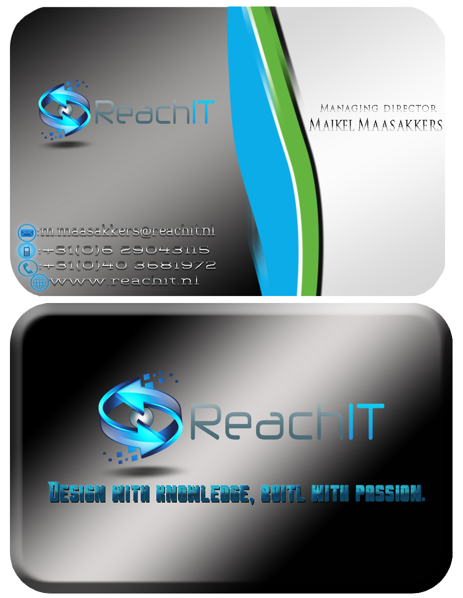 Business Card Design by jason for ReachIT | Design #865781