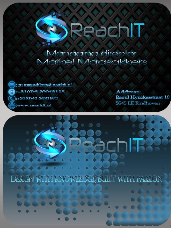 Business Card Design by jason for ReachIT | Design #865782
