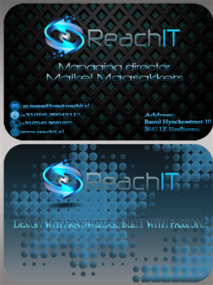 Business Card Design by jason for ReachIT | Design: #865782