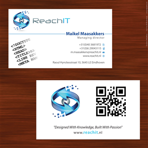 Business Card Design by Sbss for ReachIT | Design: #783148