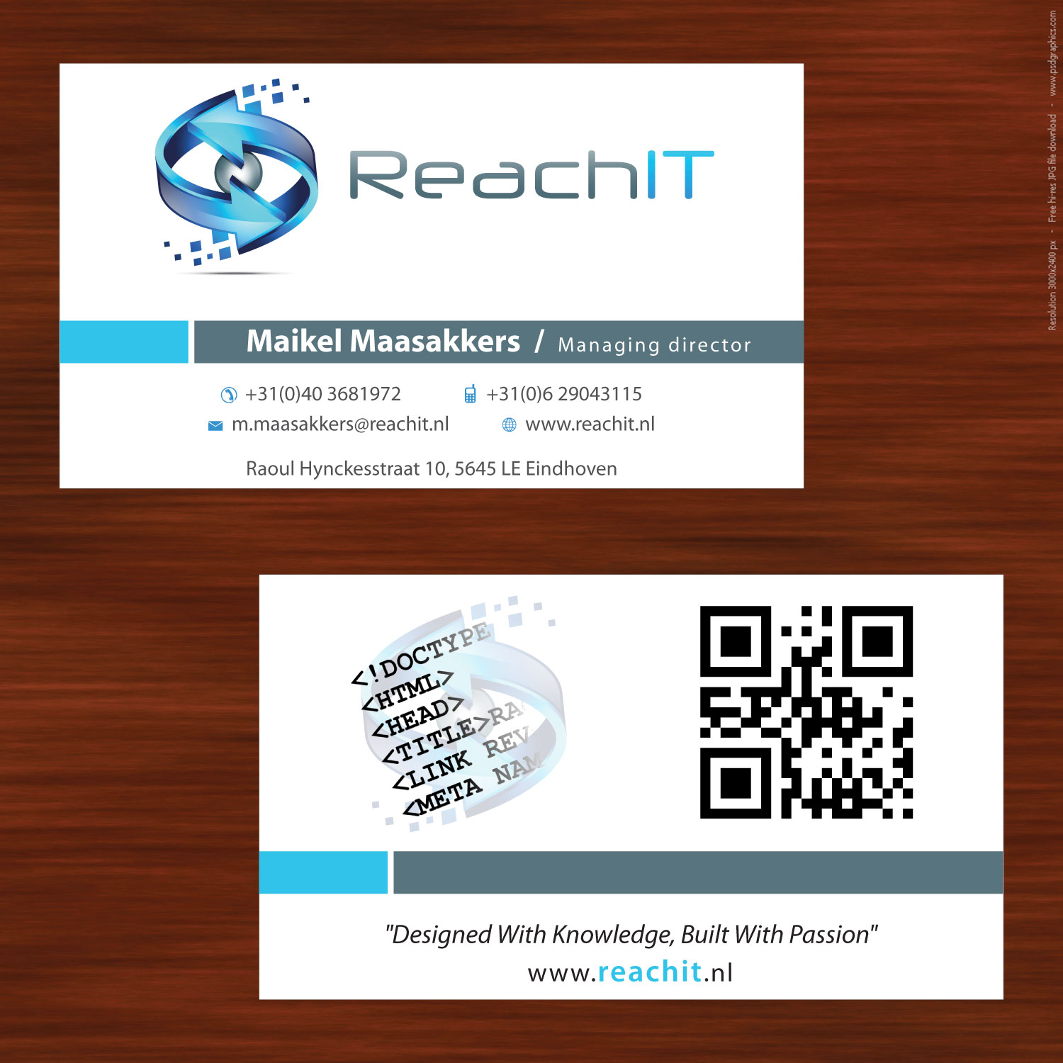 Business Card Design by Sbss for ReachIT | Design #783150