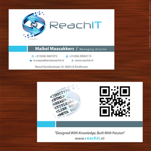 Business Card Design by Sbss for ReachIT | Design: #783150