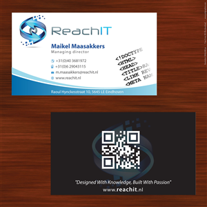 Business Card Design by Sbss for ReachIT | Design: #783151