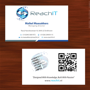 Business Card Design by Sbss for ReachIT | Design: #783155