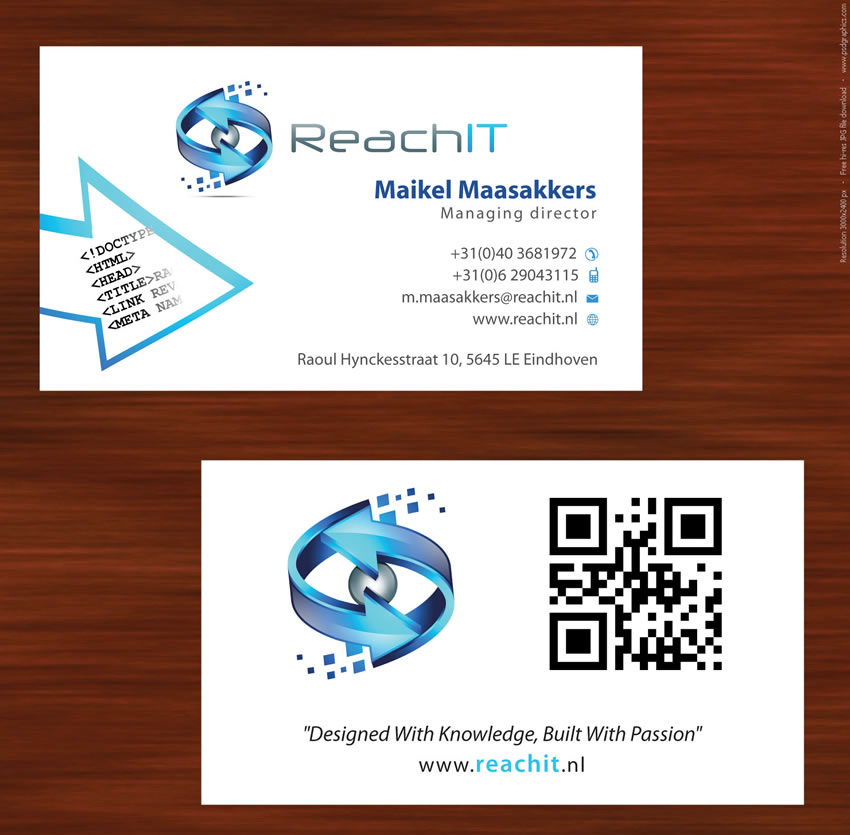 Business Card Design by Sbss for ReachIT | Design #783156