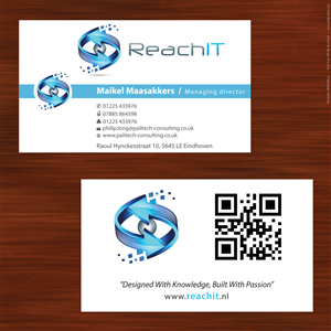 Business Card Design by Sbss for ReachIT | Design: #783157