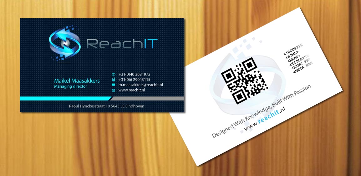 Business Card Design by Sbss for ReachIT | Design #783160