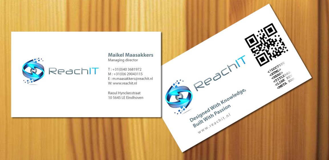 Business Card Design by Sbss for ReachIT | Design #783165