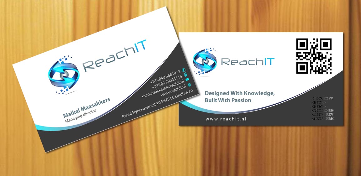 Business Card Design by Sbss for ReachIT | Design #783166