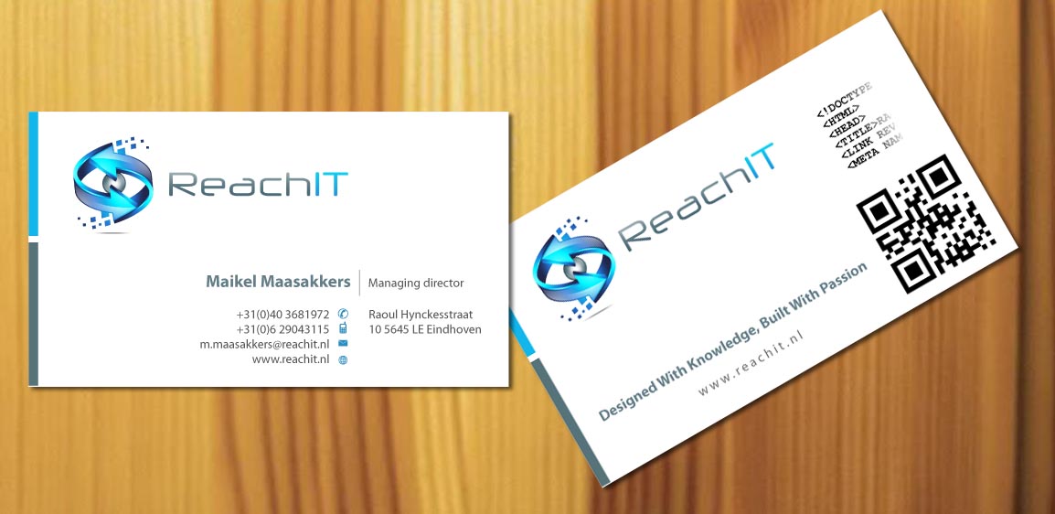 Diseño de Tarjeta de Presentación por Sbss para ReachIT | Diseño #783183