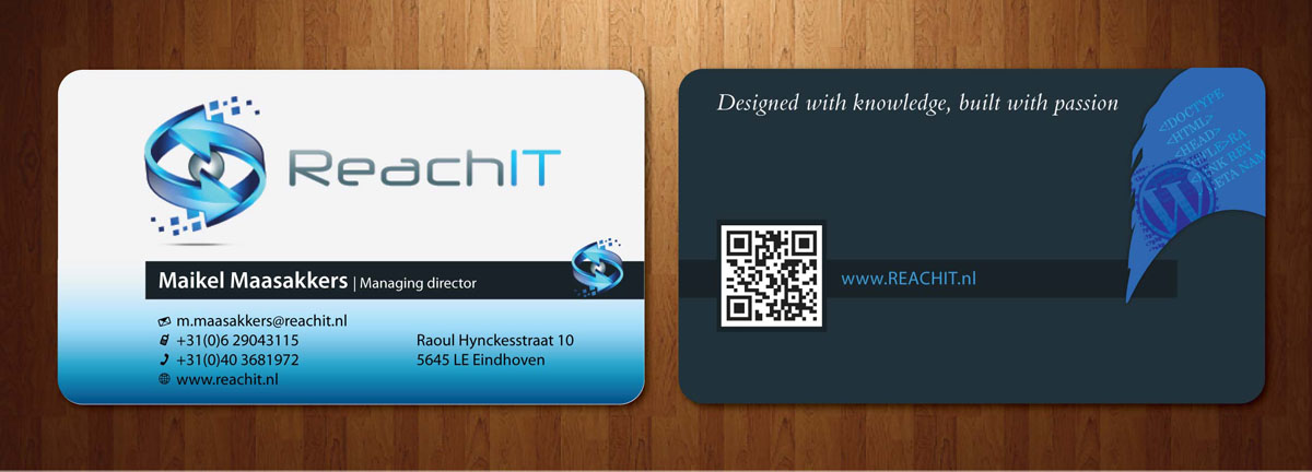 Diseño de Tarjeta de Presentación por Sbss para ReachIT | Diseño #783728