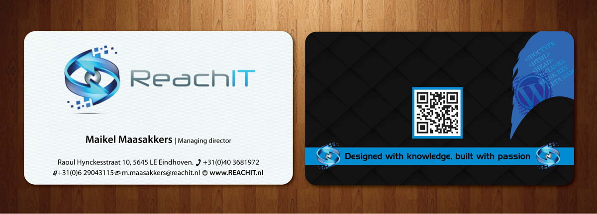 Diseño de Tarjeta de Presentación por Sbss para ReachIT | Diseño #783730