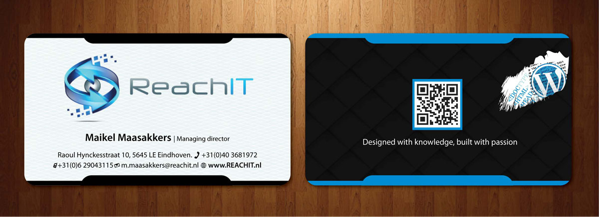 Diseño de Tarjeta de Presentación por Sbss para ReachIT | Diseño #783733