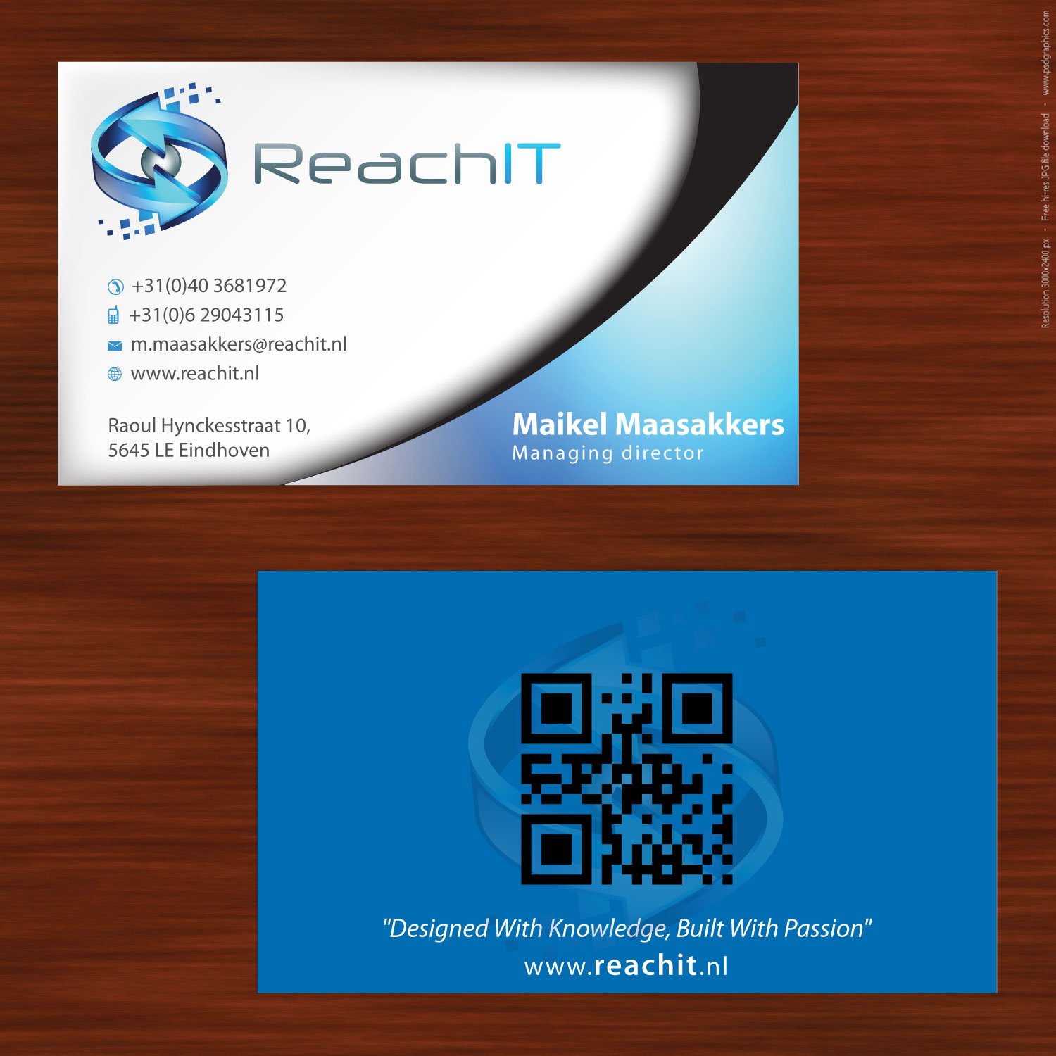 Diseño de Tarjeta de Presentación por Sbss para ReachIT | Diseño #787124