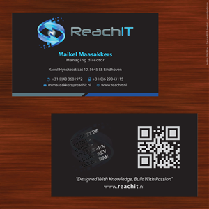 Diseño de Tarjeta de Presentación por Sbss para ReachIT | Diseño: #787125