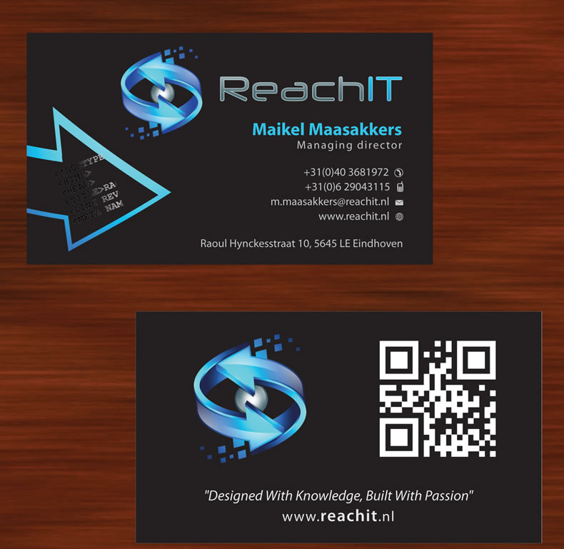 Diseño de Tarjeta de Presentación por Sbss para ReachIT | Diseño #787128