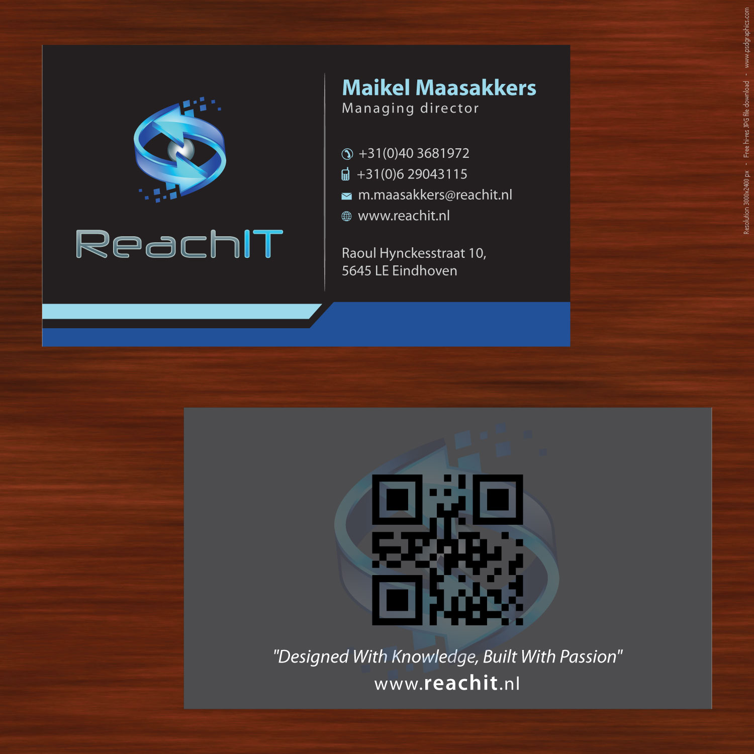 Diseño de Tarjeta de Presentación por Sbss para ReachIT | Diseño #787131