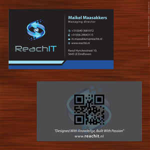 Diseño de Tarjeta de Presentación por Sbss para ReachIT | Diseño: #787131