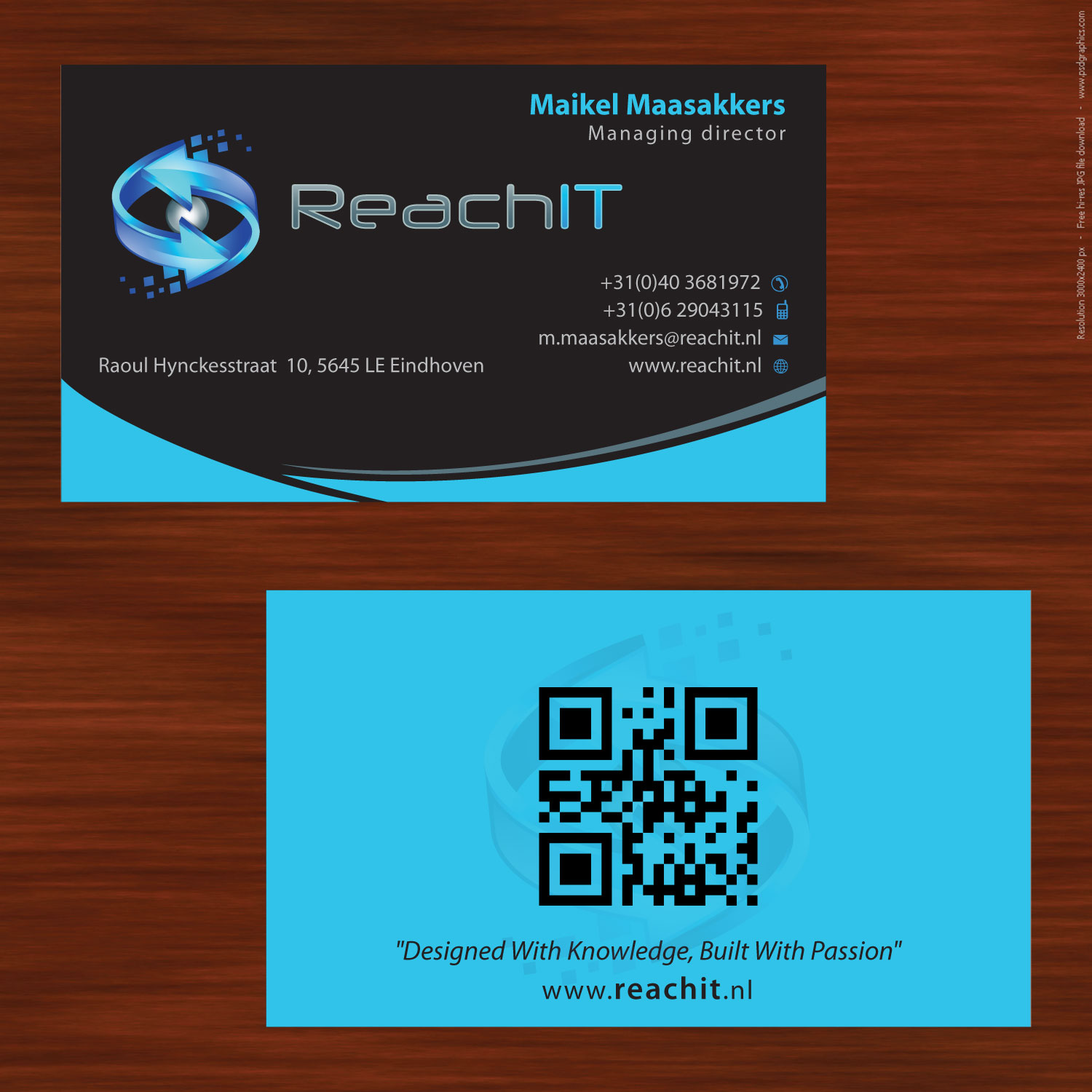 Diseño de Tarjeta de Presentación por Sbss para ReachIT | Diseño #787132