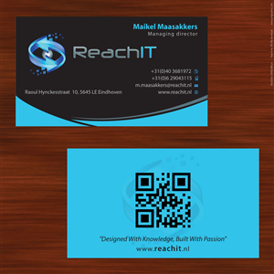 Diseño de Tarjeta de Presentación por Sbss para ReachIT | Diseño: #787132