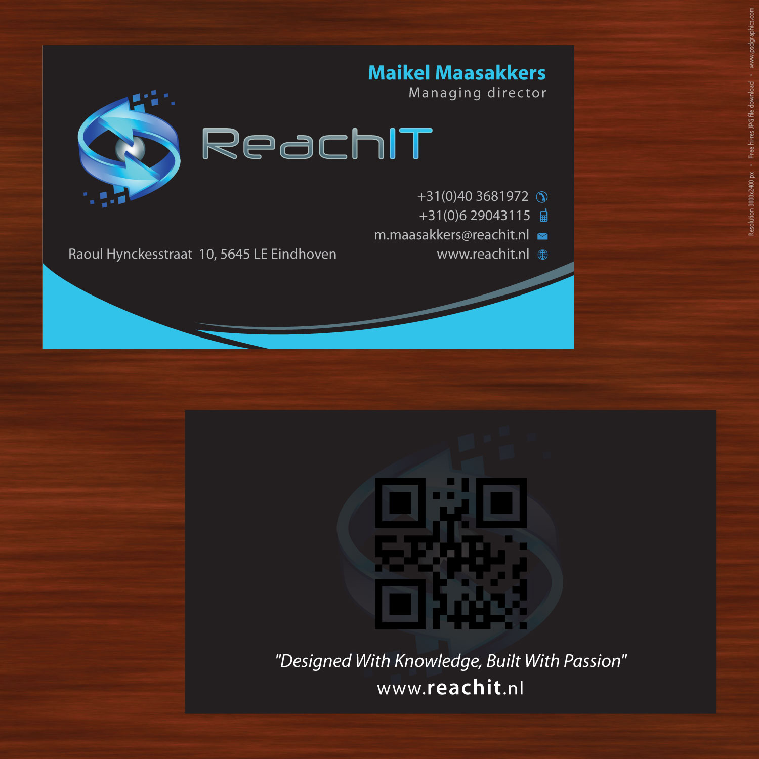 Diseño de Tarjeta de Presentación por Sbss para ReachIT | Diseño #787133