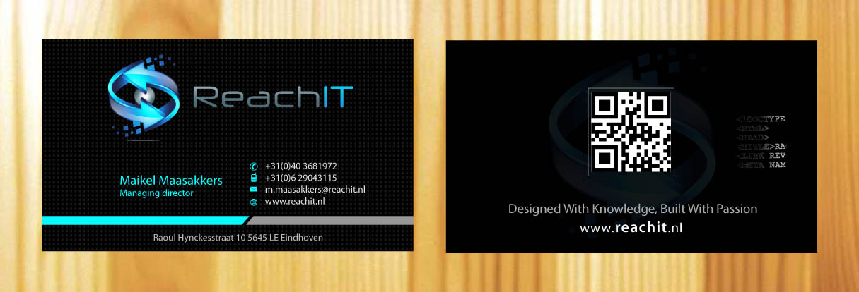 Business Card Design by Sbss for ReachIT | Design #787303