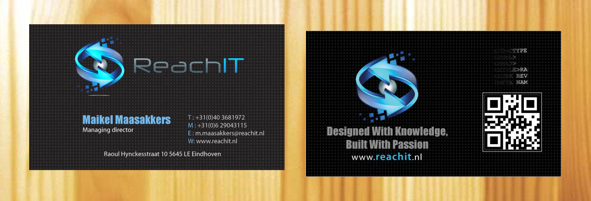 Diseño de Tarjeta de Presentación por Sbss para ReachIT | Diseño #787304