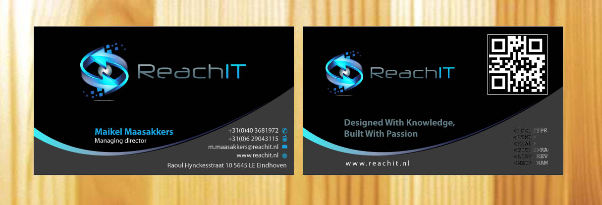 Diseño de Tarjeta de Presentación por Sbss para ReachIT | Diseño #787306