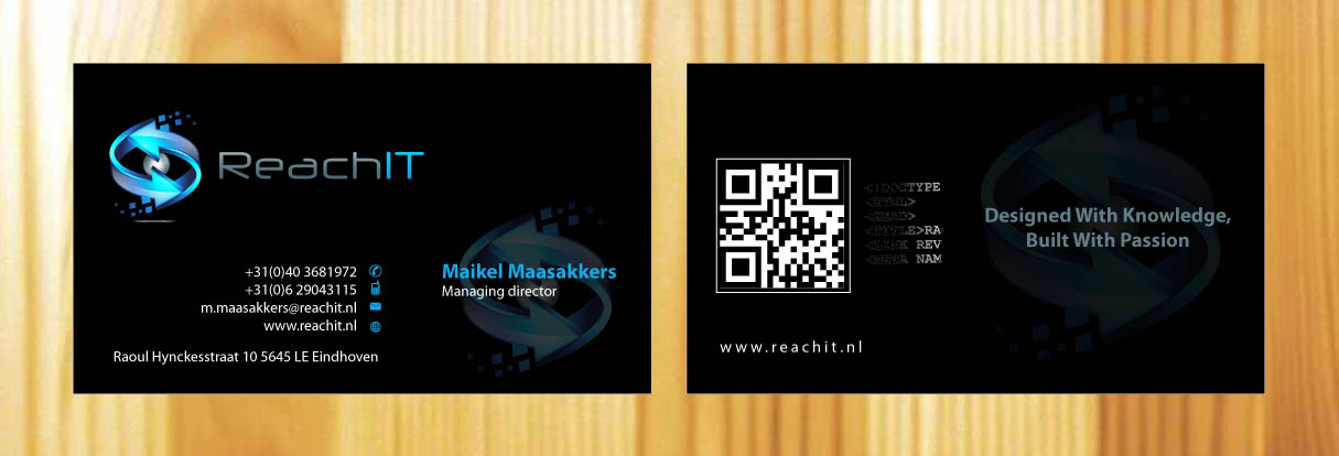 Business Card Design by Sbss for ReachIT | Design #787309